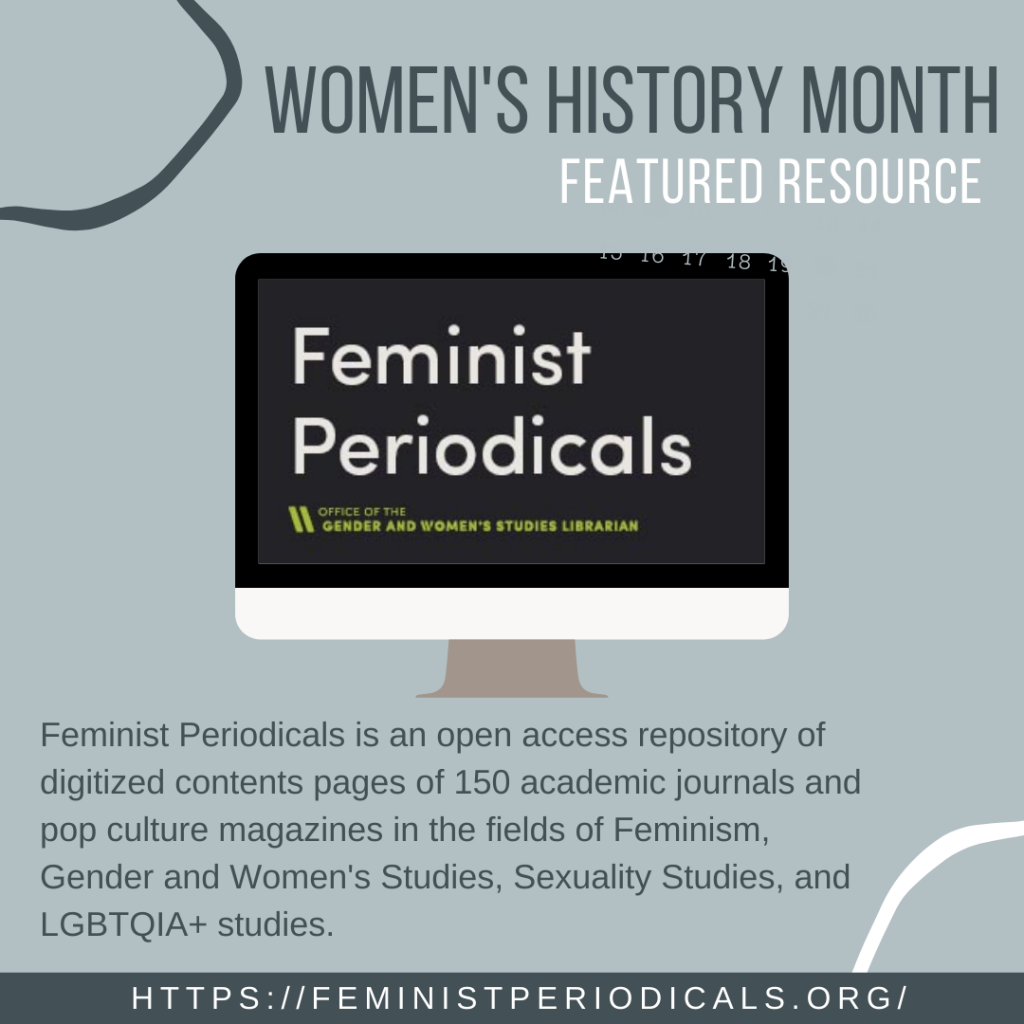(Image) Celebrating Women’s History Month: Feminist Periodicals