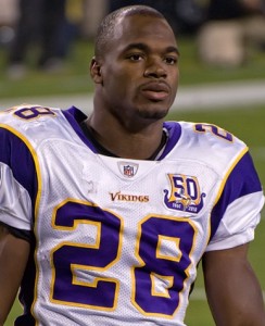 Adrian Peterson wants YOU to back pay for play. 