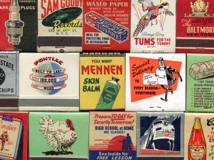 Matchbooks:  From the collection of Jessica Spring