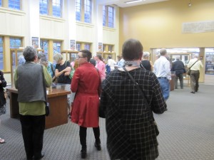 Visitors to the opening reception of the 5th Annual PSBA Members' Exhibition