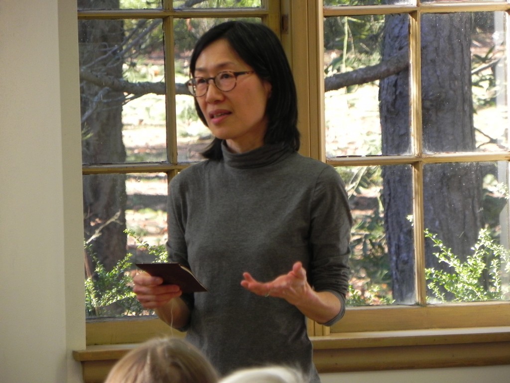 Shu Ju speaking regarding her inspirations for and development of her books. 