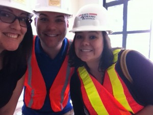 Safety first! Hard hat tour, here we come.  