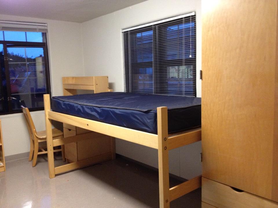 My roommate’s side that was sadly empty for the first week