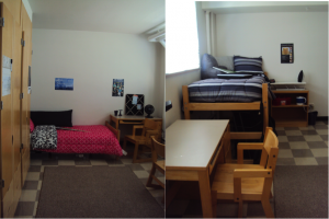 While all rooms vary, this is your typical residence hall room and furniture