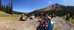 Gunnison National Forest 9/9/2015                          Lunch and Paleozoic sediments