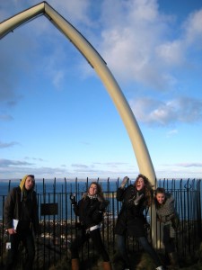 This whale jaw replica is at the top of the Law... and we all pretended to be eaten by a whale!