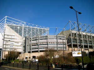 This is where the Magpies (Newcastle United FC) play. 