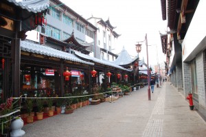 A central marketplace in Tonghai, before the hustle and bustle of morning.