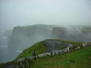 The Cliffs of Moher as a Fog Rolled In
