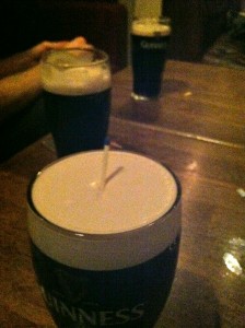 a perfectly poured pint