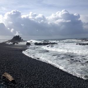 The world famous cobbled beach at Yaquina Head.  It might look like it is going to rain soon, but it didn't.  