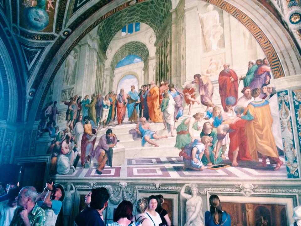 Raphael's School of Athens in the Vatican Museums
