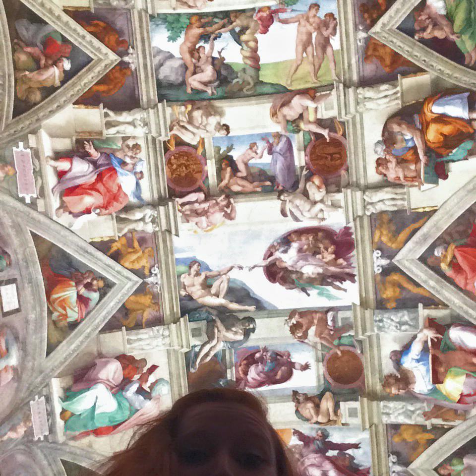 A sneaky and totally illegal selfie in the Sistine Chapel 