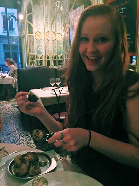 I even tried escargot! (I pretended it fit under the pescatarian diet)