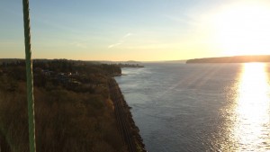 The view from the Tacoma Narrow's Bridge. 