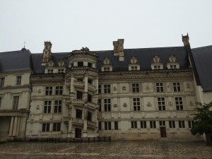 One side of the chateau; note the dope staircase built by Francois I.