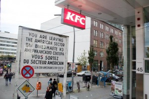 Checkpoint Charlie in Berlin, Germany.