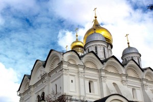 Cathedrals inside the Kremlin in Moscow, Russia Part II (yes there is a filter).